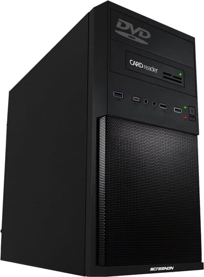 ScreenON - AMD Office Pro PC - Ryzen 5 PRO 5650G - 500GB SSD - 16GB RAM - DVD - Cardreader - WiFi + Bluetooth - Windows 11