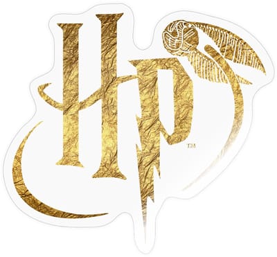 Harry Potter Logo HP Sticker maat S (10 x 10 cm)