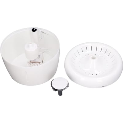 Kattenwaterfontein Drievoudige Filtratie Automatische Huisdierwaterfontein Waterdispenser met Nachtlampje white