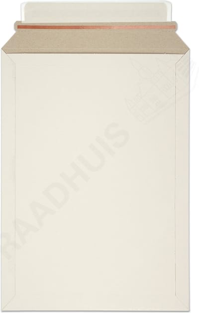 Raadhuis akte envelop - 176x250mm - karton - wit - met plakstrip - 100 stuks