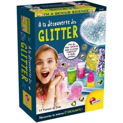 Lisciani i'm a genius pocket science -a la decouverte des glitter