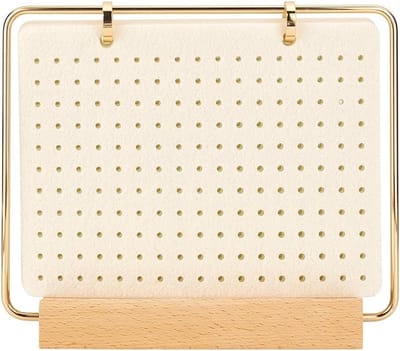 Broche Display Organizer - Sieraden Hanger - Collectie Tonen - Houten Standaard - 27x21x6 cm - Wit