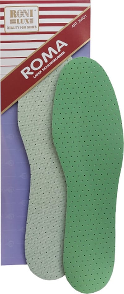 Ronilux Roma Latex Schuimrubber Inlegzool - Zacht en Ventilerend - Maat 44/45