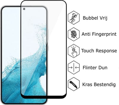 Geschikt voor Samsung S22 Screenprotector - Gehard Glas Full Screen Protector