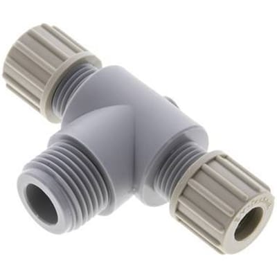 10x8mm En G1/2'' PA T-Vormige Knelfitting Met Buitendraad 10 Bar