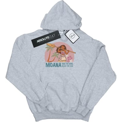 Disney Meisjes Moana Lees de zee Hoodie (Sportgrijs)