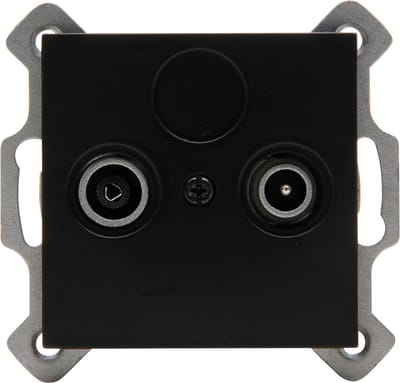 KOPP - Televisie/Radio Contactdoos - Wandcontactdoos Coax - Athenis HK07 - Inbouw - Mat Zwart