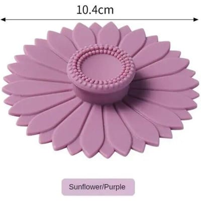 Couvercle de tasse en Silicone scellé, tasse créative, verre en céramique, anti-poussière, nordique, verres, cuisine, salle à manger 1pcs violet