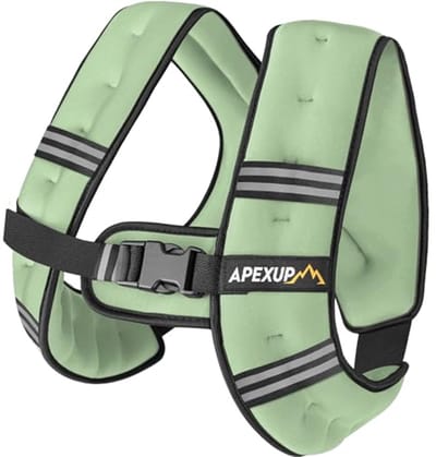 Gewichtsvest voor training en hardlopen met reflecterende strepen - 2,3 kg tot 13,6 kg