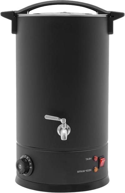 Wasmelter Elektrisch - Kaarsen Smelter - Kaarsen Maken - Automatische Temperatuurregeling - 15 Liter - Zwart