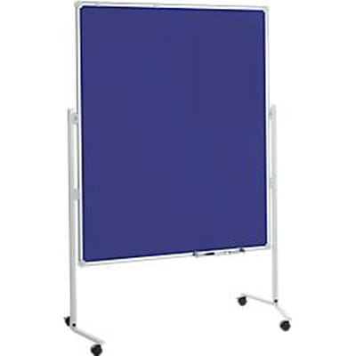 MAUL presentatiebord Pro, B 1200 x H 1500 mm, whiteboard/textiel, blauw