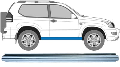 Reparatie dorpel voor Toyota Land Cruiser J120 2003-2010 / Links = Rechts