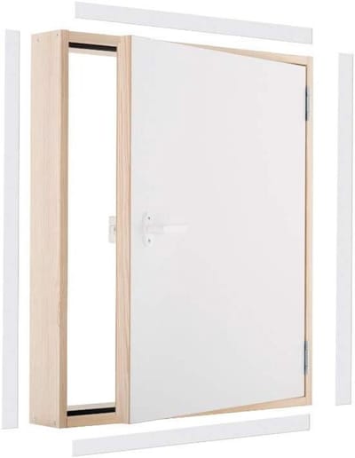 Kneel deur - Zolderluik - Ruimte benutten - Hoge isolatiewaarde - 80 x 55 cm - Wit