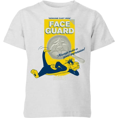 Looney Tunes ACME Face Guard Kids' T-Shirt - Grey - 98/104 (3-4 jaar)