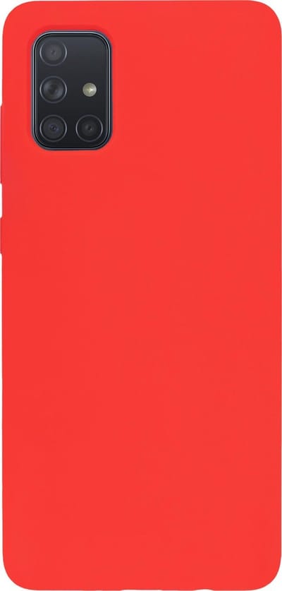 BMAX Siliconen hard case hoesje geschikt voor Samsung Galaxy A71 - Hard Cover - Beschermhoesje - Telefoonhoesje - Hard case - Telefoonbescherming - Rood