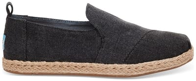 TOMS - WMNS Deconstructed Alpargata - Zwarte Instapper - 36 - Zwart
