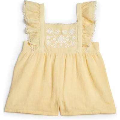 Louise Misha Jumpsuits Shalina Vanilla Size: 6M | Infant bodysuit Outlet | Unisex | Geel