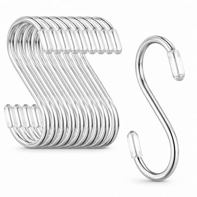 BOTC Metaal S Haken - Hanghaakjes - S-vormige hanghaken - Set van 20 stuks - Metalen haken - Zliver