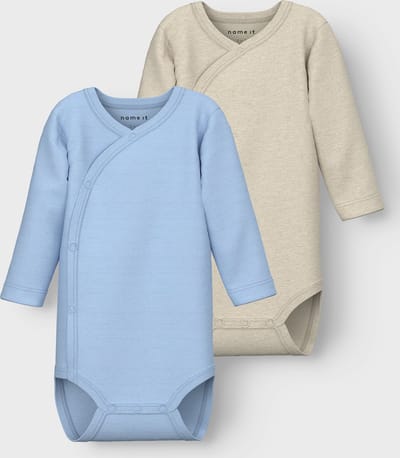 NAME IT NBNBODY 2P LS WRAP SOLID NOOS Unisex Body - Maat 50