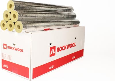 Steenwol Isolatiebuis Laminaat WLG 0.035 Aluminium Dampscherm PIPEROCK