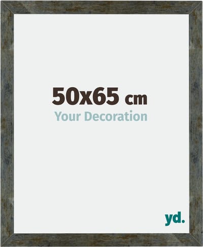 Your Decoration - Fotolijst 50x65 cm - MDF - Blauw Goud Gemeleerd - Mura