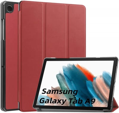 Tablet Hoes Geschikt voor Samsung Galaxy Tab A11 / Tab A9 | Book Case met Standaard | Kunstlederen Beschermhoes | Tri-fold | Rood