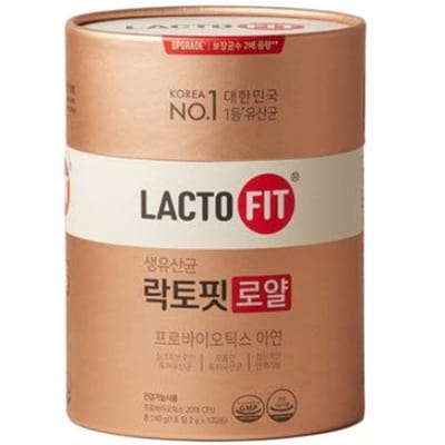 Chong Kun Dang Lacto-fit Royal Probiotiques Zinc (3 Options) #Royal –120Sticks (1Box)