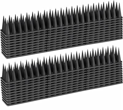 KAD® Duivenverjager - Duivenpinnen - Vogelpinnen - Zwarte Vogelpinnen tegen Duiven - Zwart - 30cm x 5cm x 15cm