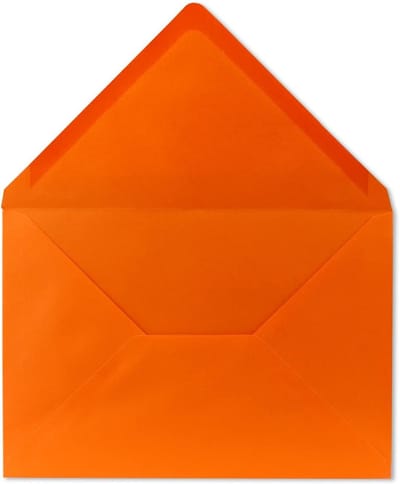 C5 Enveloppen - Oranje Poststukken - Kaarten Versturen - Puntige Klep - 350 Stuks - Oranje