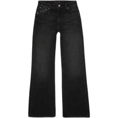 Vrouwelijke Flared Jeans Nudie Jeans Dusty Dee Night Dune Black