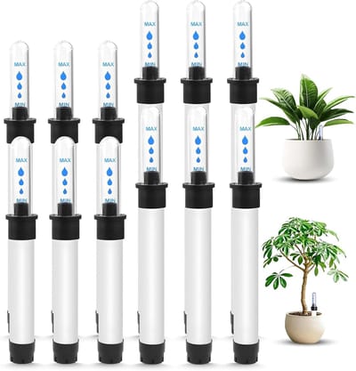 Verpakking van 12 waterniveau-indicatoren voor planten, vervanging van planten, hydrocultuur, waterniveau-indicator, kamerplanten, waterniveau-indicator, voor potplanten, plantenbakken, tuin, grondmeter | Cyslmuk®