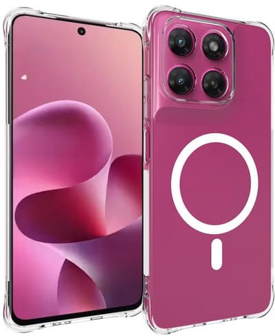 Coverup Hoesje - Geschikt voor Motorola Moto G37 / G47 Hoesje - Coverup TPU Back Cover met AirBag Corners - MagSafe Compatible - Transparant