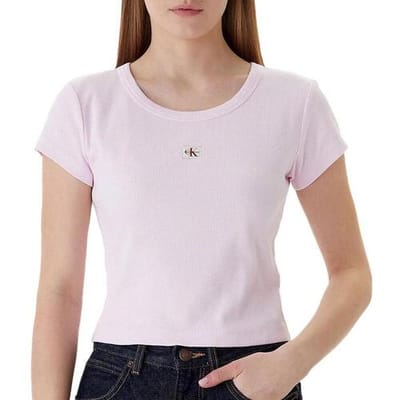 T-shirt Korte Mouw Calvin Klein Jeans Label 2x2