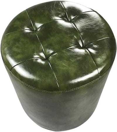 Zitpoef - Voetenbankje - Extra zitplaats - Duurzaam materiaal - 35x40cm - Groen
