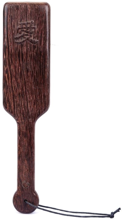 Liebe Seele - Premium Houten Paddle - Wengé Hout - Rechthoekig 愛 - Gepassioneerde toewijdingen