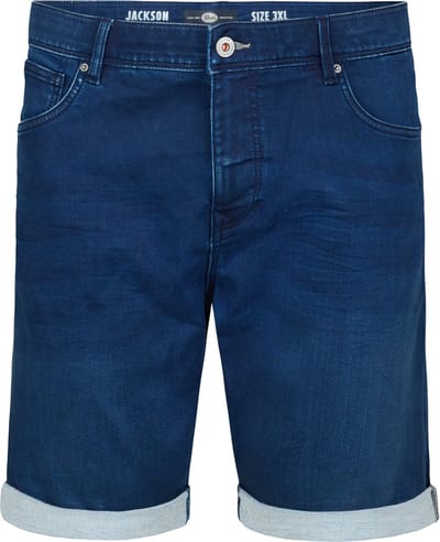 Petrol Industries - Heren Plus Size Jackson Stretch Denim Short Jetty - Blauw - Maat 5XL
