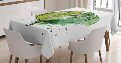 Abakuhaus Artisjok-tafelkleed – Abstract Cardunculus – 140x240 cm – Jagergroen