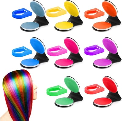 8 Stuks Wasbare Haarverf, Tijdelijke Kleuren voor Meisjes en Kinderen, Perfect voor Feestjes en Evenementen