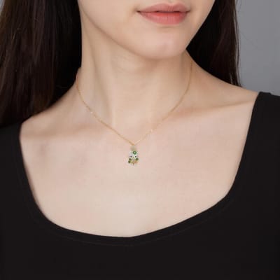 Swarovski Hello Kitty Schattige Kristallen Drie Combinaties Ketting Damesketting 5290518 Yellow,L beige