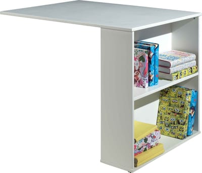 Aanbouwbureau Charlie Wit - MDF - 94x67,9cm - Met opbergruimte - Hoogte 72 cm
