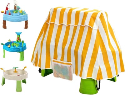 Watertafelhoes - Beschermhoes Tafel - Buiten Spelen - Waterdicht Stofdicht - 94x56x65 cm - Oranje