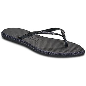 Havaianas HAV. SLIM POINT GLITTER Zwart/Zwart Dames Slippers - Zwart/Zwart