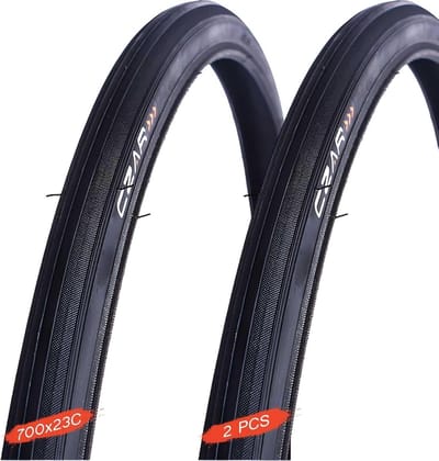 Racefiets Banden - Wielerbanden Clincher - Snel Fietsen - Hoge Druk 125 PSI - 700x23c - Zwart