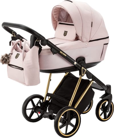 Adamex Belissa Special Edition Pink/Gold 2-in-1 Kinderwagen