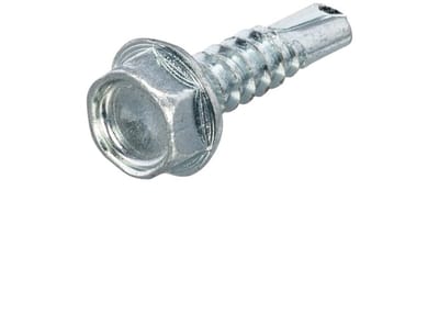 Zelfborende Plaatschroeven - Zeskant DIN7504K - 4,8 x 13mm SW 8 - Voldraad - Verzinkt (200 stuks)
