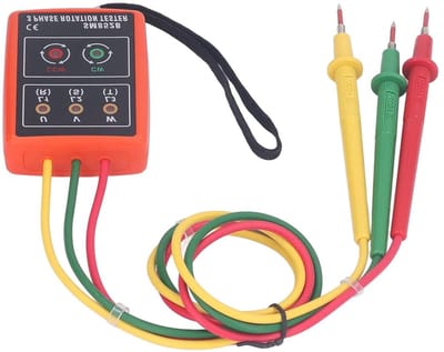 3-fase tester - Wisselstroom indicator - Spanning controleren - Batterijvrij ontwerp - 600V bereik - Rood zwart