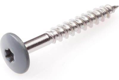 Dak&Gevel Kleurkopschr 4.8X38 Rvs-A2 Grijs Ral7012 (50)