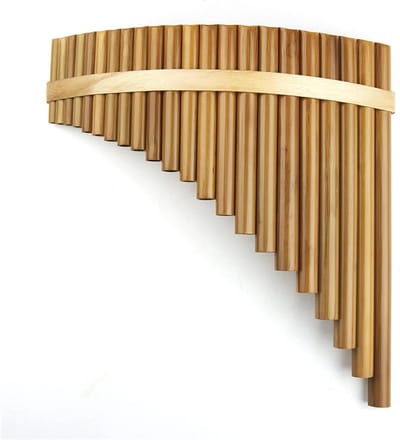 Panfluit Instrument - 22 Buizen - Muziek Maken - Oud Bitter Bamboe - C Toonhoogte - Natuurlijk