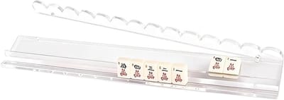 Mahjong Steentjesrekken - Transparante Lade - Spelavond Organiseren - Magnetisch Systeem - 51 cm - Transparant