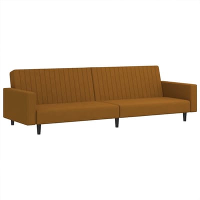 Slaapbank - Uitklapbaar - Slaapstoel - Logeerbed - Zetelbed - Slaapfauteuil - Vouwbed - 2 persoons - Zeer comfortabel - Bruin
